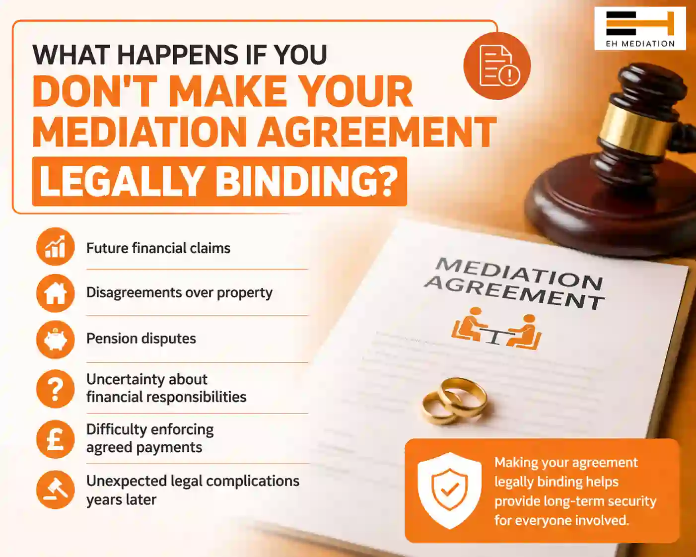 What Happens If You Don't Make Your Mediation Agreement Legally Binding Newbury?